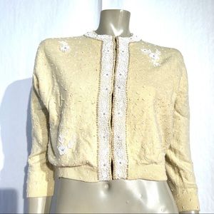 Bima Knits Vintage Cardigan With Beads